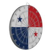 Flagge von Panama Dartscheibe (Vorderseite Links)