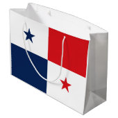 Flagge von Panama Große Geschenktüte (Rückseite Schrägansicht)