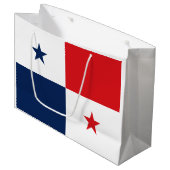 Flagge von Panama Große Geschenktüte (Vorderseite Schrägansicht)