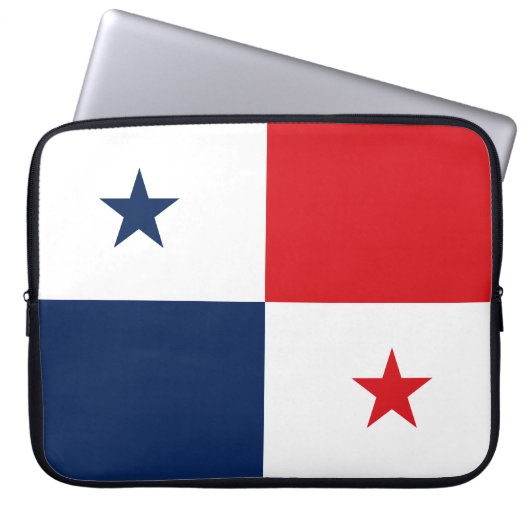 Flagge von Panama Laptopschutzhülle (Vorderseite)