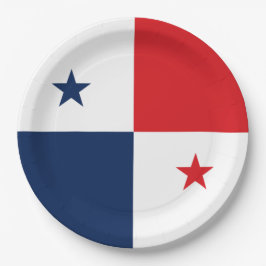 Flagge von Panama Pappteller