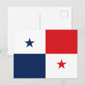 Flagge von Panama Postkarte (Vorne/Hinten)