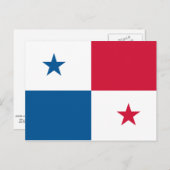 Flagge von Panama Postkarte (Vorne/Hinten)