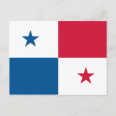 Flagge von Panama Postkarte (Vorderseite)