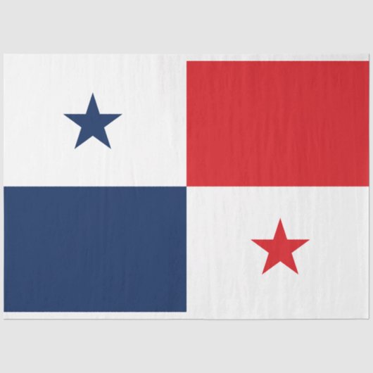 Flagge von Panama Seidenpapier (Vorderseite)