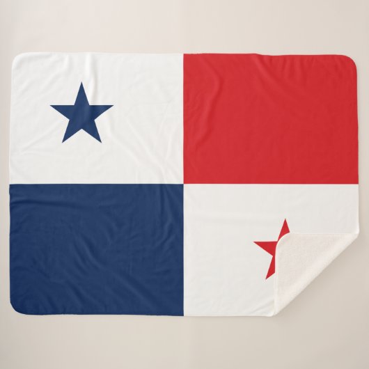 Flagge von Panama Sherpadecke (Vorderseite (Horizontal))