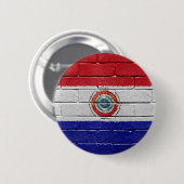 Flagge von Paraguay Button (Vorne & Hinten)