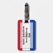 Flagge von Paraguay Easy ID Persönlich Gepäckanhänger (Rückseite vertikal)