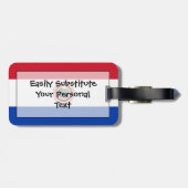 Flagge von Paraguay Easy ID Persönlich Gepäckanhänger (Rückseite horizontal)