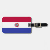 Flagge von Paraguay Gepäckanhänger (Vorderseite horizontal)