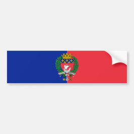 Flagge von Paris (Frankreich) Autoaufkleber