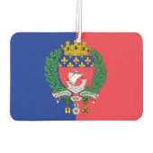 Flagge von Paris, Frankreich Autolufterfrischer (Rückseite)