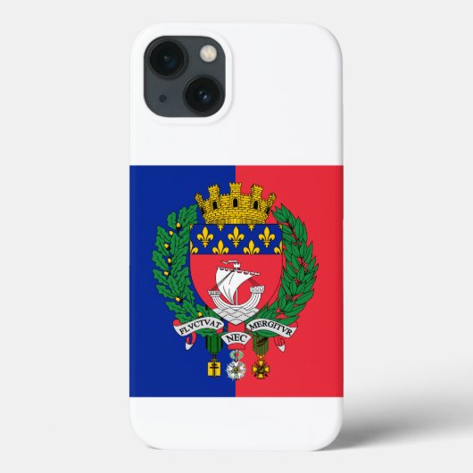 Flagge von Paris, Frankreich Case-Mate iPhone Hülle (Rückseite)