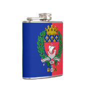 Flagge von Paris, Frankreich Flachmann (Rechts)