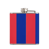 Flagge von Paris, Frankreich Flachmann (Rückseite)