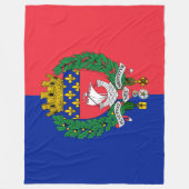 Flagge von Paris (Frankreich) Fleecedecke (Vorderseite)