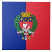 Flagge von Paris (Frankreich) Fliese (Vorderseite)