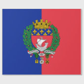 Flagge von Paris (Frankreich) Geschenkpapier (Flach)