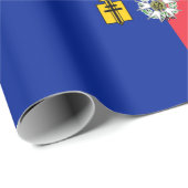 Flagge von Paris (Frankreich) Geschenkpapier (Rolleneckpunkt)