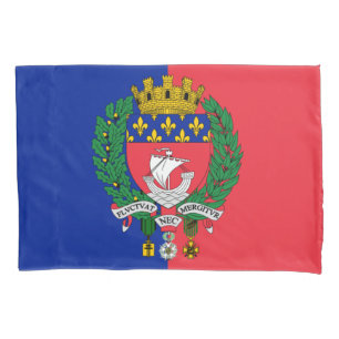 Flagge von Paris (Frankreich) Kissenbezug