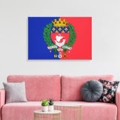 Flagge von Paris (Frankreich) Leinwanddruck (Insitu (Wohnzimmer))