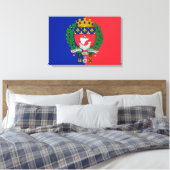 Flagge von Paris (Frankreich) Leinwanddruck (Insitu (Schlafzimmer))