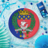 Flagge von Paris, Frankreich Pappteller (Party)