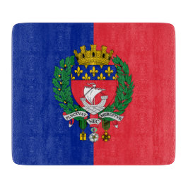 Flagge von Paris (Frankreich) Schneidebrett