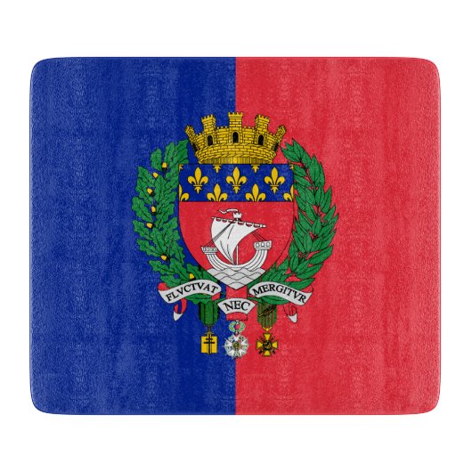Flagge von Paris (Frankreich) Schneidebrett (Vorderseite)