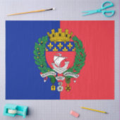 Flagge von Paris (Frankreich) Seidenpapier (Basteln)