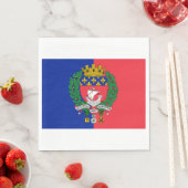 Flagge von Paris (Frankreich) Serviette (Beispiel)