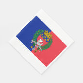 Flagge von Paris (Frankreich) Serviette (Ecke)