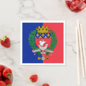Flagge von Paris, Frankreich Serviette (Beispiel)
