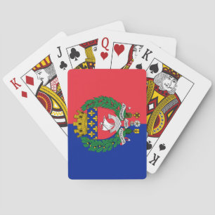 Flagge von Paris (Frankreich) Spielkarten
