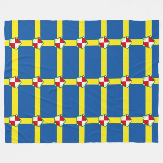 Flagge von Pembrokeshire Fleece Blanket (Vorderseite (Horizontal))