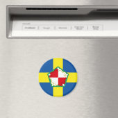 Flagge von Pembrokeshire Magnet (In Situ (Geschirrspüler))