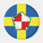 Flagge von Pembrokeshire Magnet (Vorne)