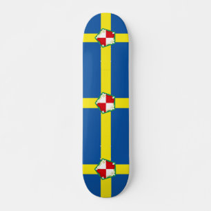 Flagge von Pembrokeshire Skateboard