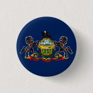 Flagge von Pennsylvania Button