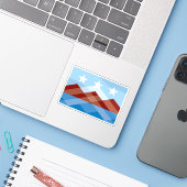 Flagge von Peoria, Arizona Aufkleber (Laptop mit iPhone)