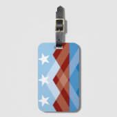 Flagge von Peoria, Arizona Gepäckanhänger (Vorderseite Vertikal)