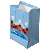 Flagge von Peoria, Arizona Mittlere Geschenktüte (Vorderseite Schrägansicht)