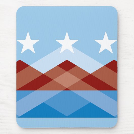 Flagge von Peoria, Arizona Mousepad (Vorne)