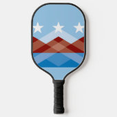 Flagge von Peoria, Arizona Pickleball Schläger (Vorderseite)