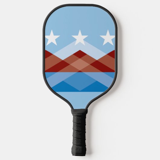 Flagge von Peoria, Arizona Pickleball Schläger (Rückseite)