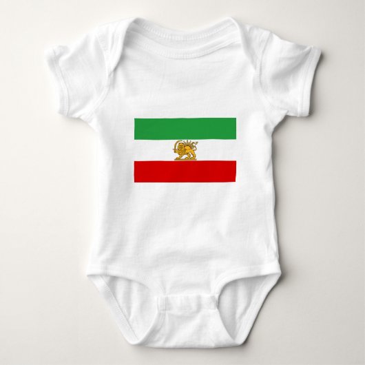 Flagge von Persien/von Iran (1964-1980) Baby Strampler (Vorderseite)