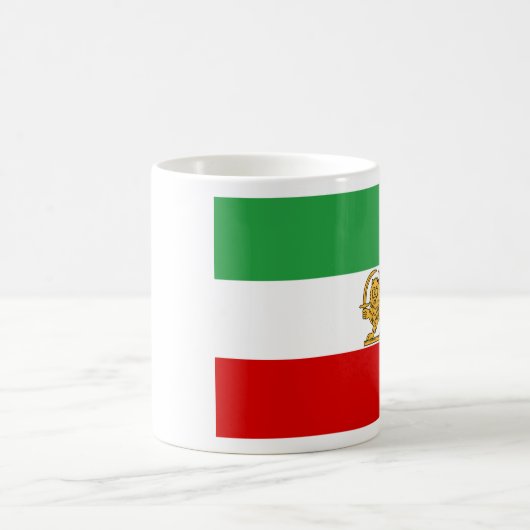Flagge von Persien/von Iran (1964-1980) Kaffeetasse (Mittel)