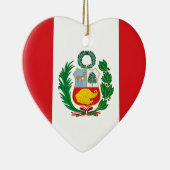 Flagge von Peru Keramik Ornament (Rechts)