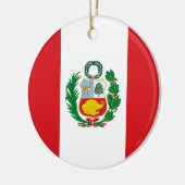 Flagge von Peru Keramikornament (Links)