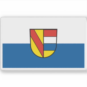 Flagge von Pforzheim, Deutschland Aufkleber